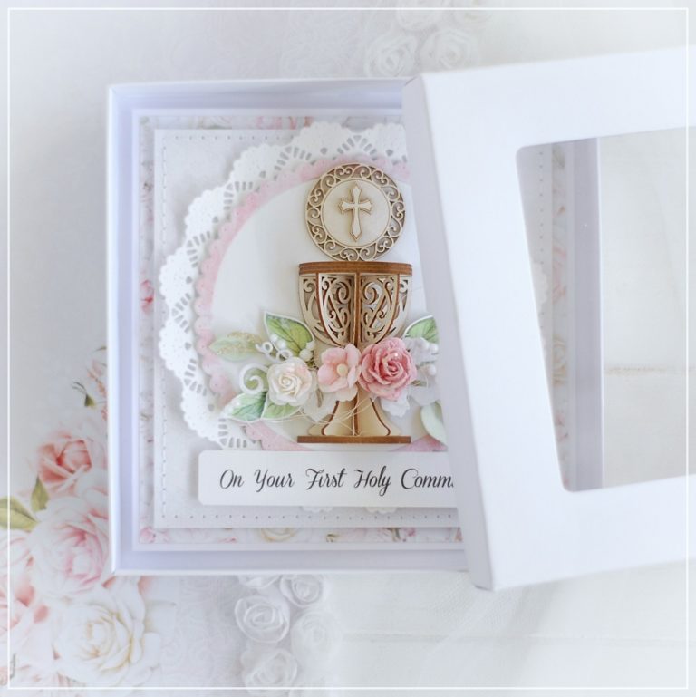 On Your First Holy Communion ” card for a girl – Bloomar Design