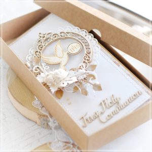 personalised handmade first holy communion card